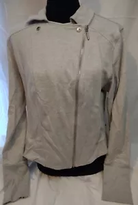 H by Halston Sudadera con Cremallera Ligera Abrigo/Chaqueta/Ablazer con Cuello--Gris Jaspeado--12 - Imagen 1 de 6