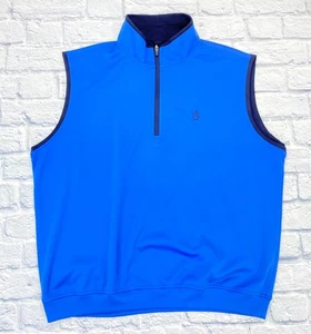 Zero Restriction 1/4 Zip Golf Vest Aronimink GC Top 100 Golf  Blue Sz XL - Picture 1 of 5