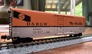 Micro Trains N Scale RTR #32220 50’ Box Car Plug Door D&RGW 60810 NIB NY - Picture 1 of 7