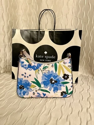NOVA Bolsa de Ombro Kate Spade Madison Festival Floral Creme Multi KL568 Nova com etiquetas $349 - Imagem 1 de 4