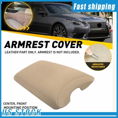 For 2007-2016 Lexus LS460 2008 2009 2010 Beige Center Console Armrest Lid Cover - Image 1 of 4