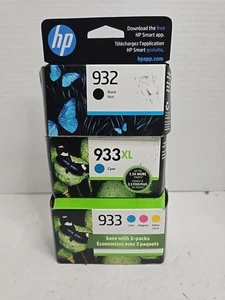 Paquete combinado HP 933 tricolor, HP 932 933XL amarillo cian Mag. Cartuchos de tinta de color - Imagen 1 de 5