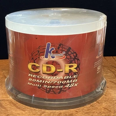 CD-R 50 Pack Recordable Disc / Hypermedia / New Sealed Pack - Image 1 of 4
