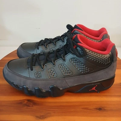 Zapatos de golf Nike Air Jordan 9 para hombre 11 negro carbón rojo aire libre FJ5934-002 Foto 1 de 4