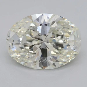 Certificate GIA 3.01 CT Oval Cut Natural Mined Diamond Loose J color SI1 clarity - Picture 1 of 2