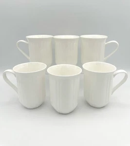 Mikasa Antique White (Bone China) - Cappuccino Mugs 4 1/2", Set of 6 - Picture 1 of 4