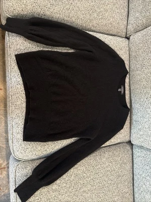 Ограниченный черный свитер мягкий внутри и снаружи длинным рукавом девочек XL - Изображение 1 из 3