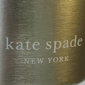 Kate Spade Joyful Golden Metal Tumbler Made for Me Collection by Lenox Cup W/Lid - Picture 1 of 10