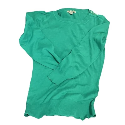 Suéter verde vintage Forever 21 leve 100% algodão feminino MÉDIO - Imagem 1 de 4