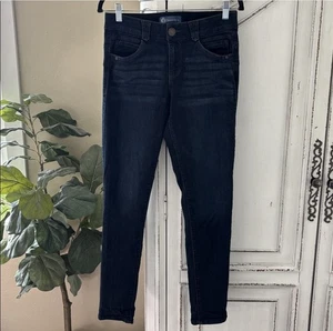 Pantalones de mezclilla ajustados Democracy "Ab"solution lavado oscuro, para mujer talla 6 elásticos cómodos - Imagen 1 de 7