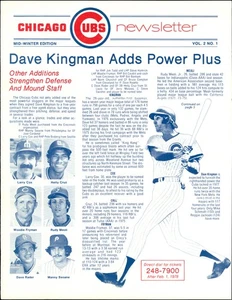 1978 Chicago Cubs Newsletter SIGNED By 8 Players (B. Williams Sutter Bill Veeck) - Picture 1 of 1