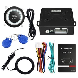 EC004 Smart RFID Push Engine Start Button kit & Keyless Go System Upgrade Key... - Picture 1 of 9