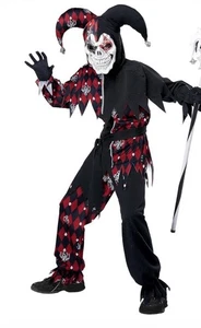 Kinderkostüm Joker Narr Clown Gr. 8-10 MED 5-teilig Cosplay Theater gruselig gruselig M - Bild 1 von 11