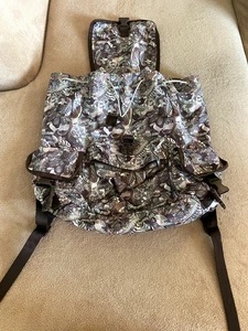 LeSportsac Large Voyager Jungle Themed Nylon Backpack - Picture 1 of 11