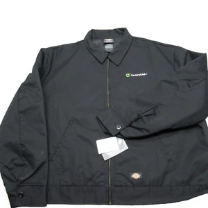 Dickies Eisenhower Jacket Mens 2X Black Canvas Quilted Century Link Employee NEW - Picture 1 of 13