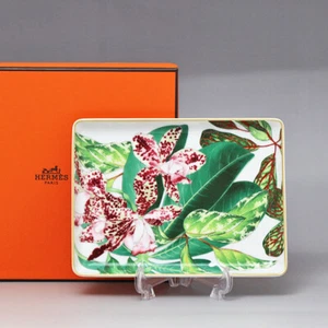 Hermes Passifolia Sushi Plate 16 x 12 cm 044089 - Picture 1 of 6