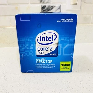 Processeur CPU de bureau Intel Core 2 Duo E8400 1333 MHz double cœur neuf - Photo 1/12