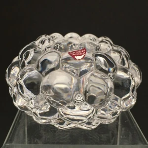 Orrefors Sweden Crystal Candle Holder Signed Tea Light - Picture 1 of 11