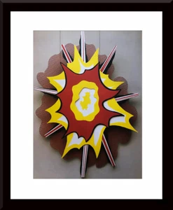 ROY LICHTENSTEIN - 'Explosion No. 1' Custom Framed Print - Picture 1 of 2