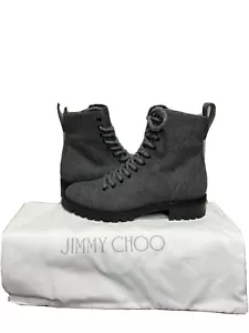 JImmy Choo Cruz Flat Boot- Dusk Flannel-37 (US Women's 7), M - Picture 1 of 9