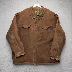 Vintage Eddie Bauer Jacket Mens 4XL Brown Corduroy Sherpa Lined Outdoor - Picture 1 of 10