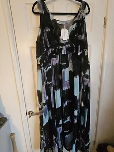 Changes by together Dress Double Lining Size 32 Blue And Purple Bnwt - Picture 1 of 10
