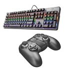 Trust GXT865 Asta Gaming Keyboard with Trust Wireless GXT590 Gamepad [Combo Deal]