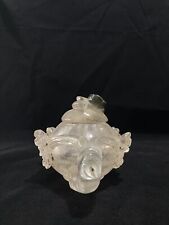 6" China ancient Collection Fine carving crystal pot