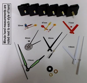 Replacement Quartz Clock Mechanism Movement Hands inc Luminous, DIY Repair Kit - Picture 1 of 1