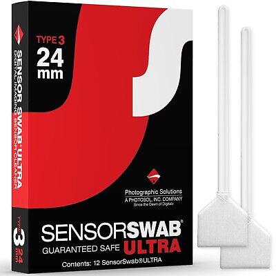 Photographic Solutions Sensor Swab Ultra. 24mm Type 3 For Full Frame. 12 Pack. • 39.89£