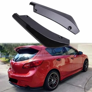 Protector Canard divisor labio parachoques trasero negro para Mazda 3 5 6 sedán - Imagen 1 de 10