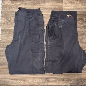 2 Paar - 5.11 Tactical Taclite Pro Hose Herren 38x32 grau Cargo Ripstop Workwear - Bild 1 von 6