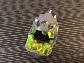 Lego Dark Stone Gray Rock Monster Head Only (85043) From Power Miners Set 8962