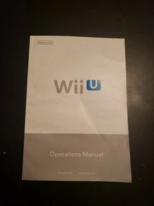 Nintendo Wii U Guía de inicio rápido e insertar manual de operaciones - Imagen 1 de 6