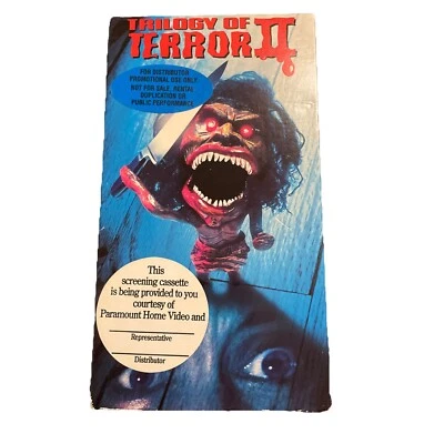 Trilogy of Terror II VHS Paramount Pictures 2006 Promo Rental VHS RARE - Image 1 of 4