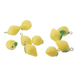 Fruit Pendant Yellow Jewelry Imitation Ornament Food Pendant Earrings - Picture 1 of 8
