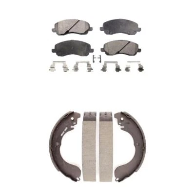 For Jeep Patriot Compass Dodge Front Rear Semi-Metallic Brake Pads Drum Shoe Kit - Image 1 of 4