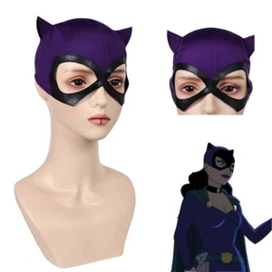Batman:Caped Crusader Catwoman Cosplay Mask Halloween Superhero HoodMask Cap Hat - Bild 1 von 12