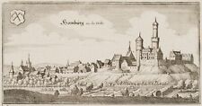 M. MERIAN (1593-1650), Homburg vor der Höhe, um 1646, KSt. Renaissance Stadtbild
