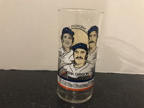 Little Caesars 1984 All American Line Up Glass Featuring Detroit Tigers Cover