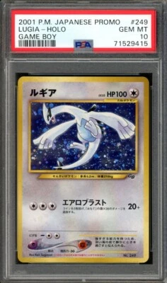 SWIRL Lugia Pokemon 2001 Holo GB Game Boy Promo Japonés 249 PSA 10 Foto 1 de 2