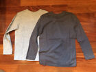 Two Gap Kids Lived In Long Sleeve Pocket Tshirts Youth Boys Small Gray Dark Gray