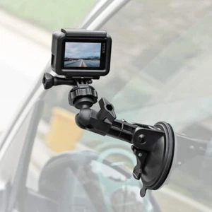 Powerful Suction Cup Camera Car Mount with Tripod Adapter and Phone Holder - Picture 1 of 7