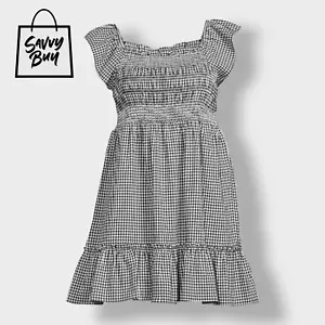 Damen Übergröße abgestuftes Kittelkleid - Bild 1 von 1