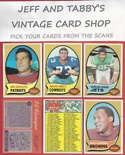 1970 Topps Football See Scans # 132 To # 263