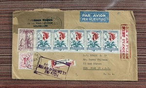 Belgium 1960 Registered Cover Flowers Passed Free US Customs Hs - Picture 1 of 2