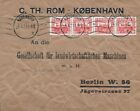 DENMARK - 1918 COVER COPENHAGEN  TO BERLIN  GERMANY  [1387]
