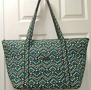 Vera Bradley Carry-On Travel Tote Bag XLarge Handbag in Geometric Design - Picture 1 of 12
