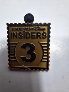 ABD Adventures By Disney Insiders 3 Gold Stamp 3rd Trip Pin - Picture 1 of 2