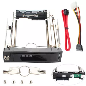 5.25'' Inch PC Drive Bay 3.5'' SATA lll HDD Hard Drive Internal Caddy Case - Picture 1 of 16